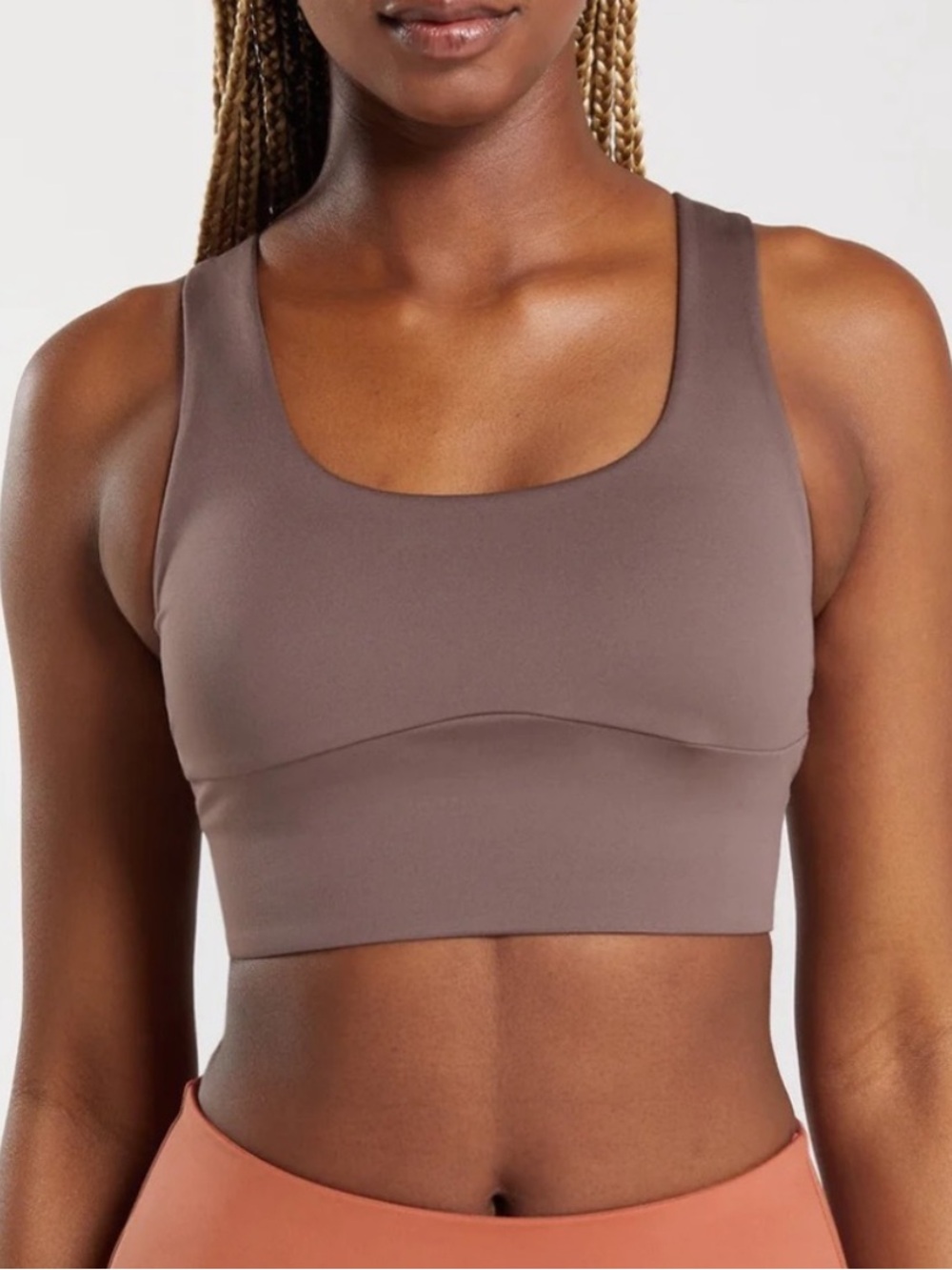 Gymshark Longline Sports Bra truffle size small